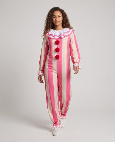 Damen Clownoverall mit fröhlichen Farben und verspieltem Design Echo Archiv