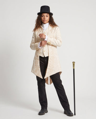 Damen elegante Frackjacke mit kunstvollen Verzierungen Echo Archiv