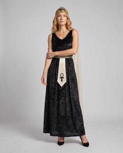 Damen ägyptisches Königinnenkostüm mit eleganten Verzierungen Echo Archiv