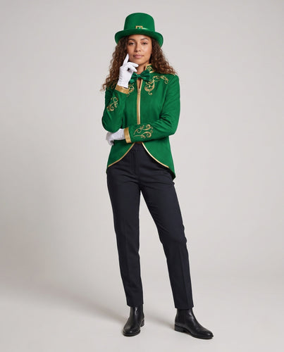 Damen festlicher Anzugjacke mit goldenen Details Echo Archiv