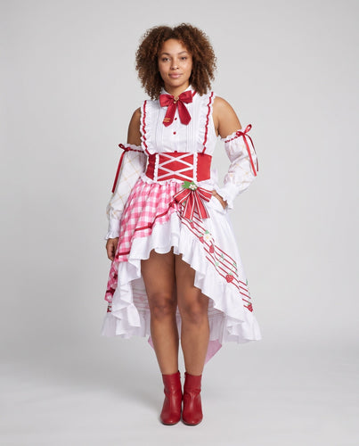 Damen romantisches Cosplay-Kleid mit Rüschendetails und mehrteiligen Accessoires Echo Archiv