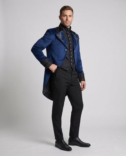 Herren Elegante Gothic Jacke mit dekorativen Details Echo Archiv