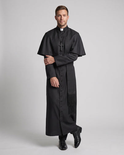 Herren Satin Kostüm mit Kreuz Anhänger Echo Archiv