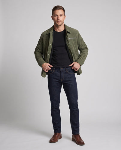 Herren Weiche Cordjacke mit Teddy-Innenfutter Echo Archiv