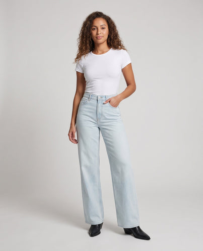 Damen Weite High‑Waist Denimhose mit fließender Wide‑Leg-Silhouette Echo Archiv