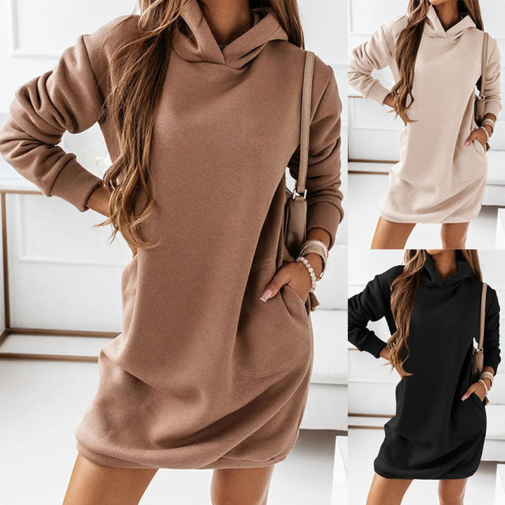 Echoarchiv | Kleid Langarm Kapuze