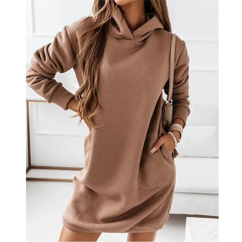 Echoarchiv | Kleid Langarm Kapuze