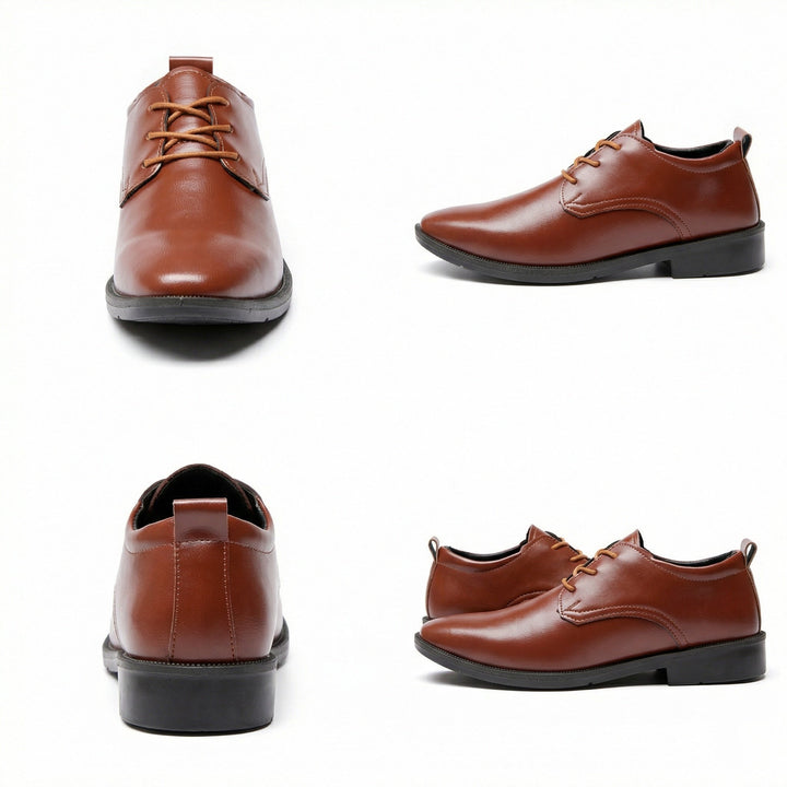 Herren Elegante Leder Schnürschuhe mit rutschfester Sohle Echoarchiv