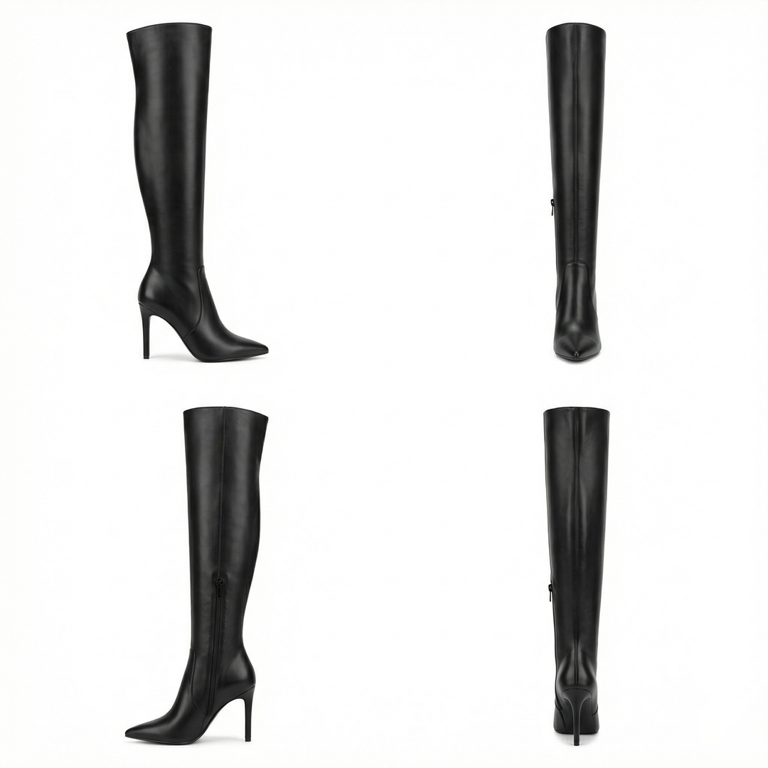 Echoarchiv | Flache Overknee-Stiefel aus für den Winter