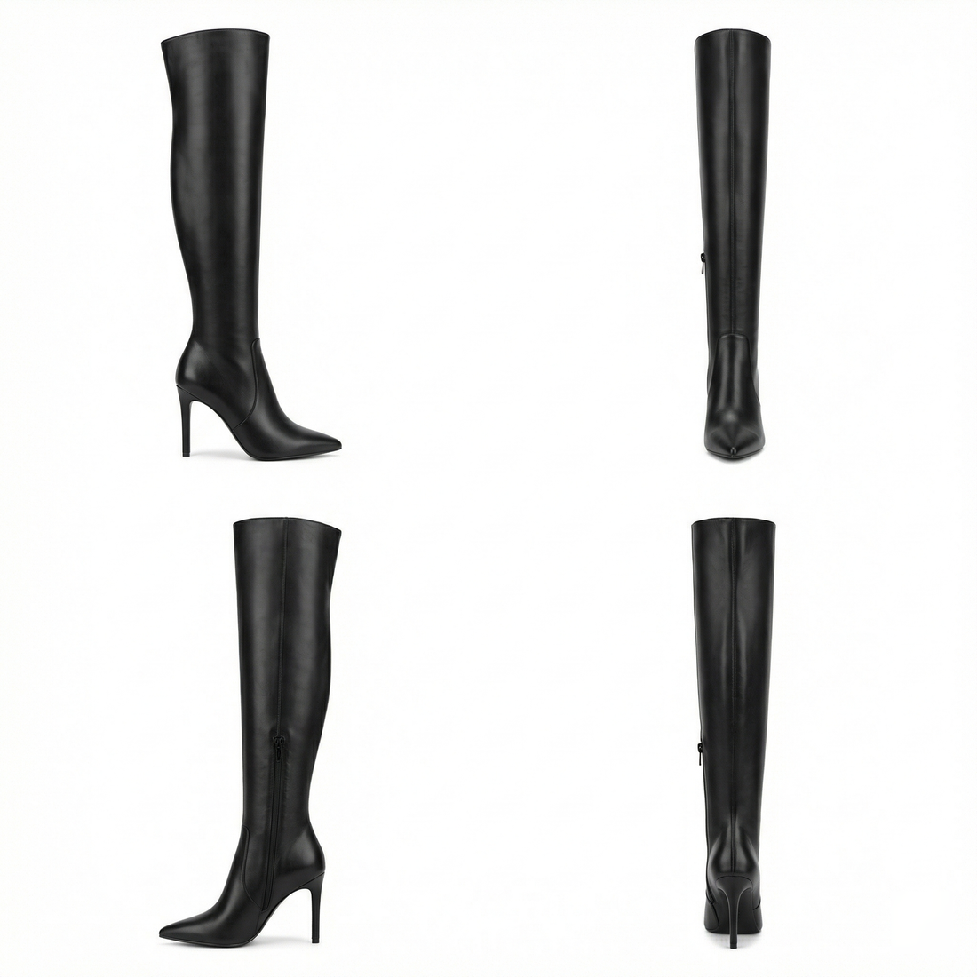 Flache Overknee-Stiefel aus für den Winter – Lioré