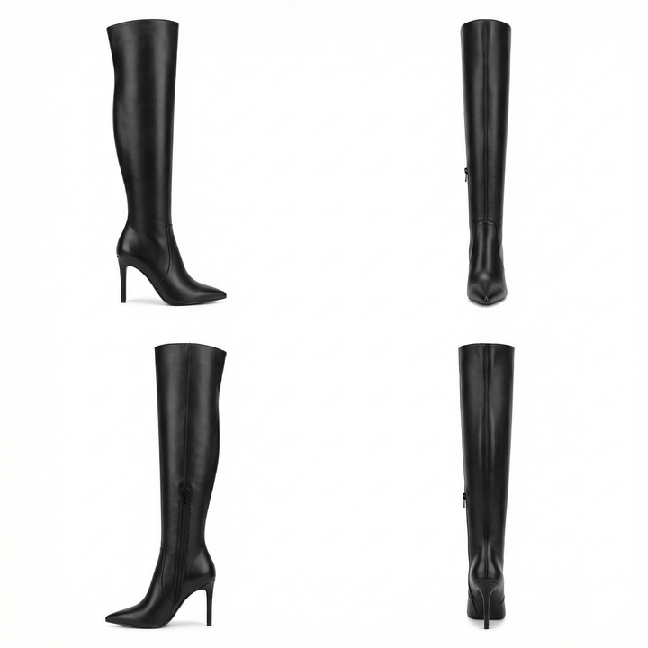 Echoarchiv | Flache Overknee-Stiefel aus für den Winter