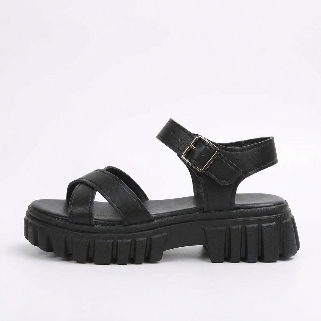 Echoarchiv | Einfarbige Freizeitsandalen