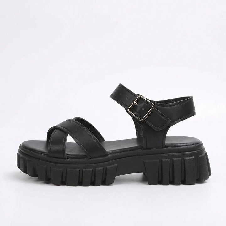 Echoarchiv | Einfarbige Freizeitsandalen