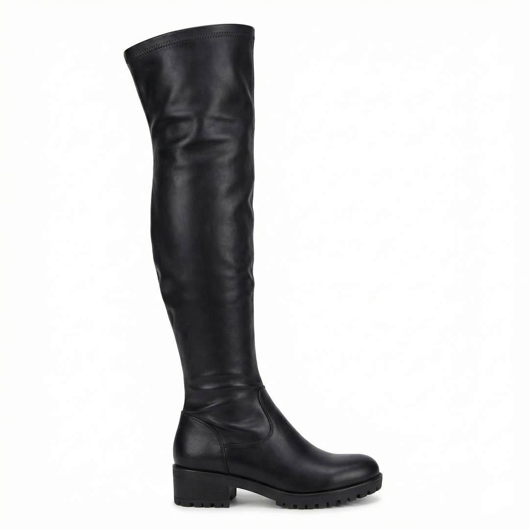 Echoarchiv | Flache Overknee-Stiefel aus für den Winter