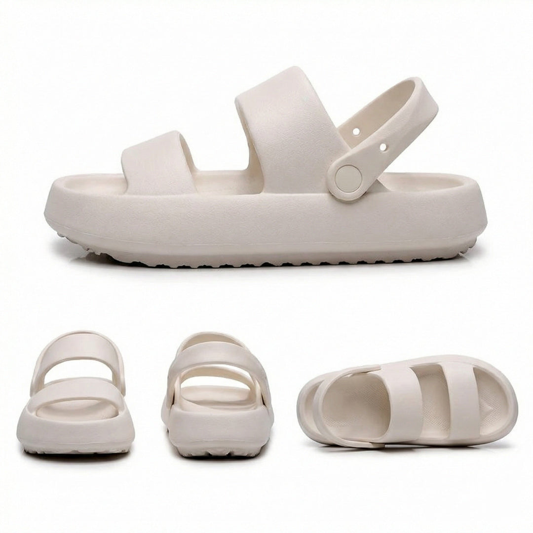 Echoarchiv | Orthopädische Sandalen Comfort Plus Pantoletten mit Doppelriemen Gepolsterte, Lässige Slip-On-Sandalen