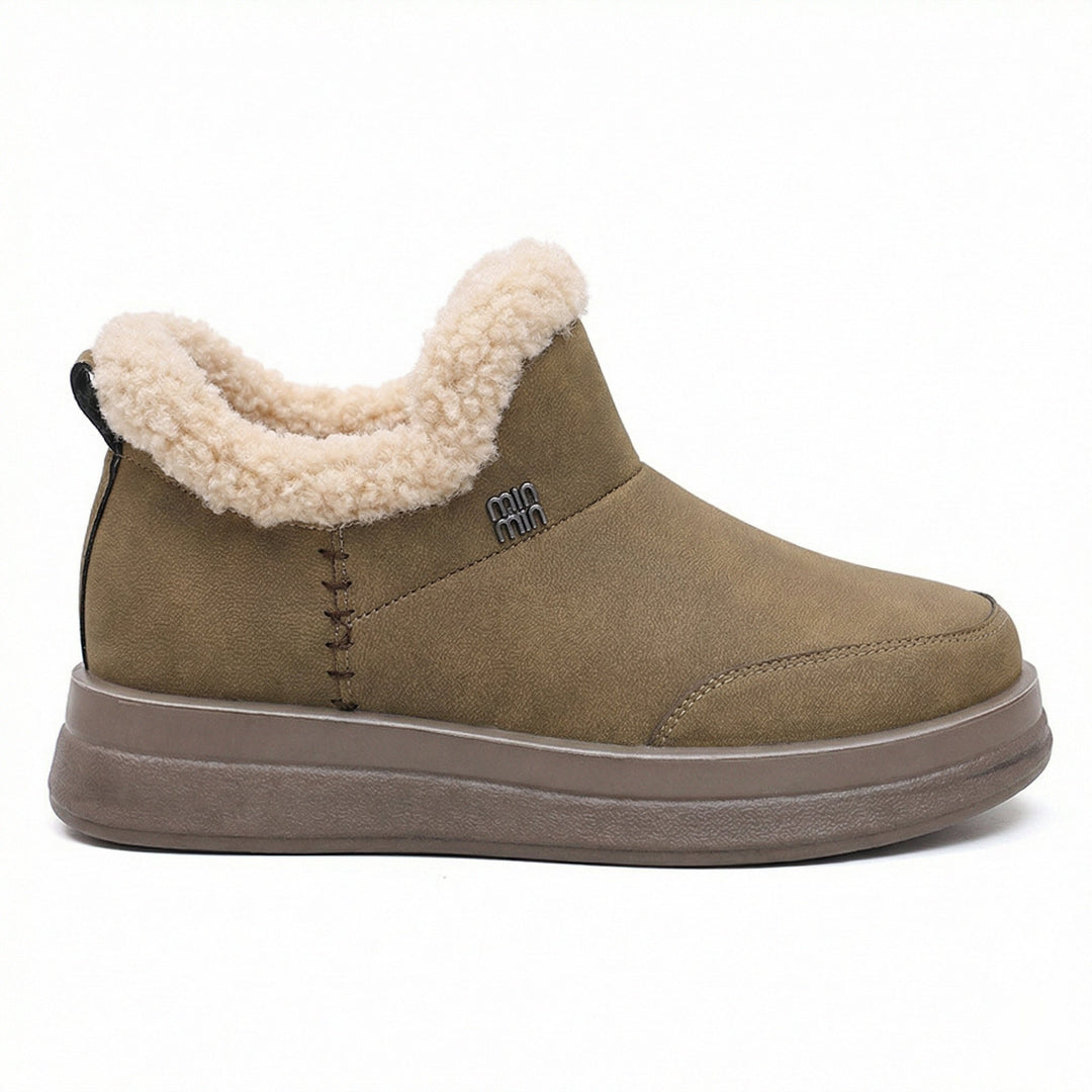 Damen Lammfell gefütterte Winterstiefel Echoarchiv