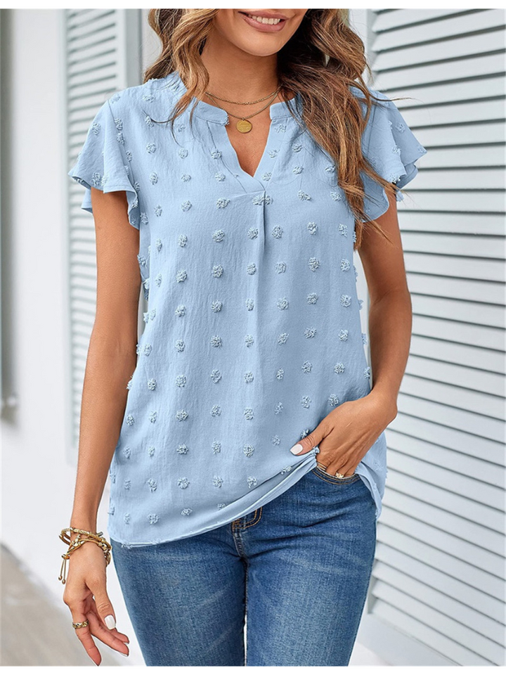 Echoarchiv | Bluse mit Patchwork und Rüschen