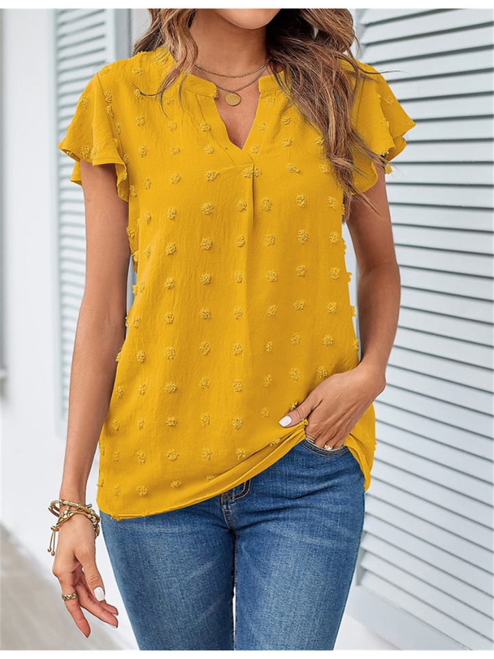 Echoarchiv | Bluse mit Patchwork und Rüschen