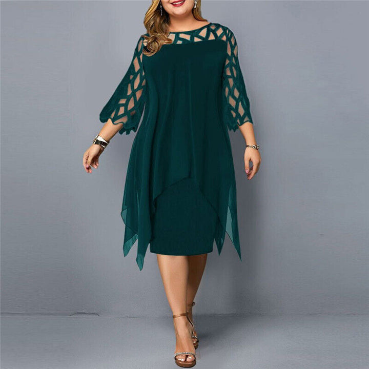 Echoarchiv Elegantes Midikleid in Übergröße