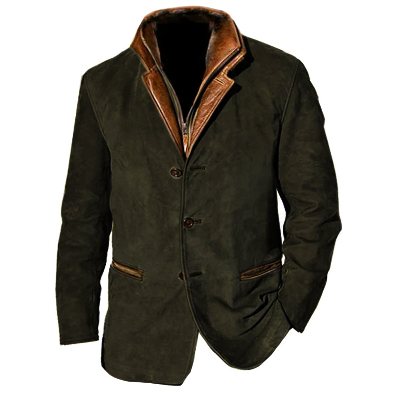 Echoarchiv | Vintage Vegan-lederjacke für Herren