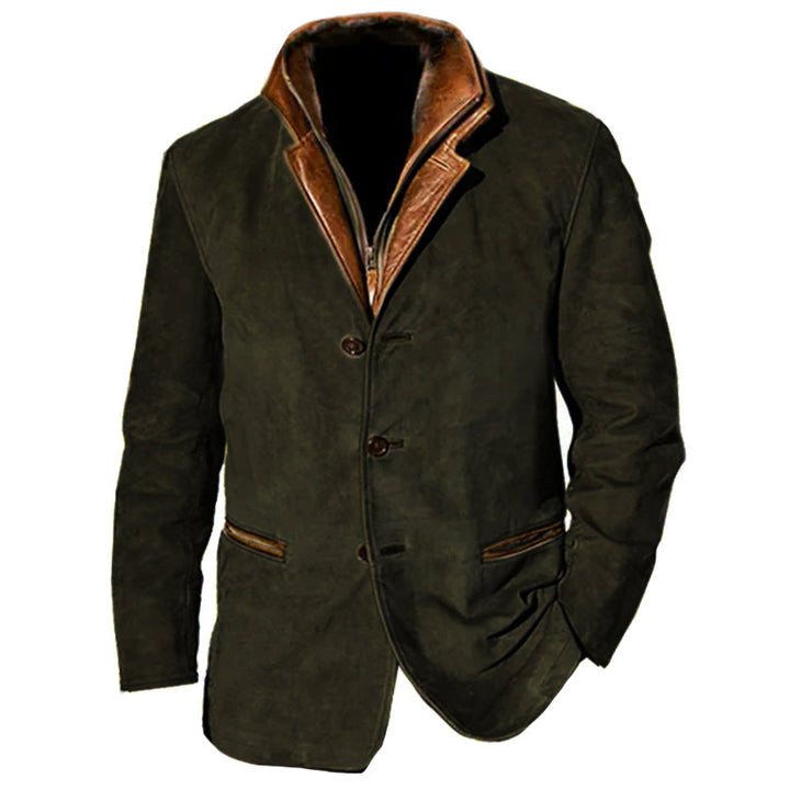 Echoarchiv | Vintage Vegan-lederjacke für Herren