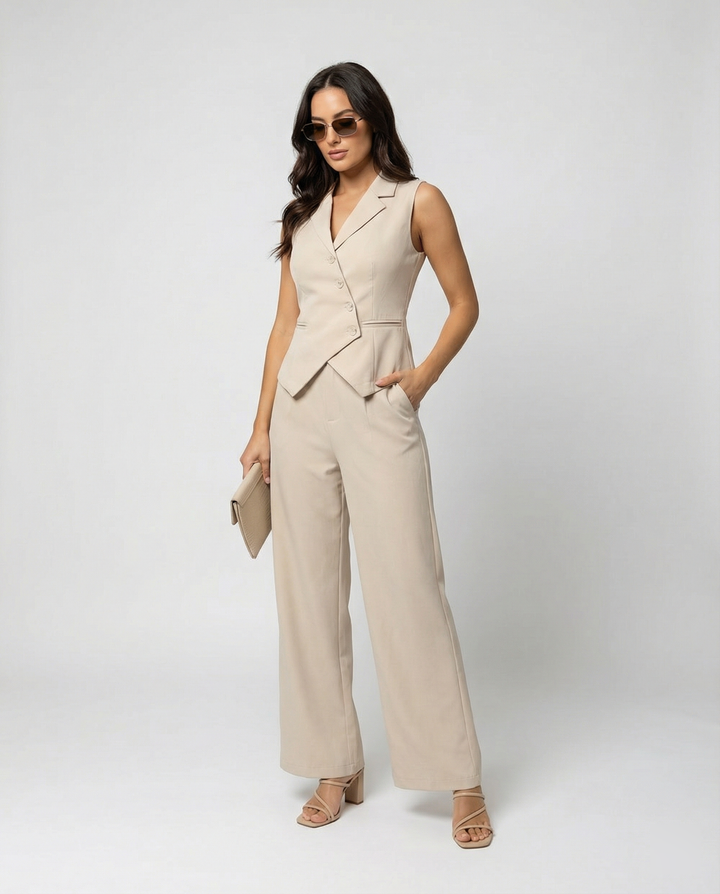 Echoarchiv | Elegantes Jumpsuit Satz für Jeden Anlass Damen Anzug