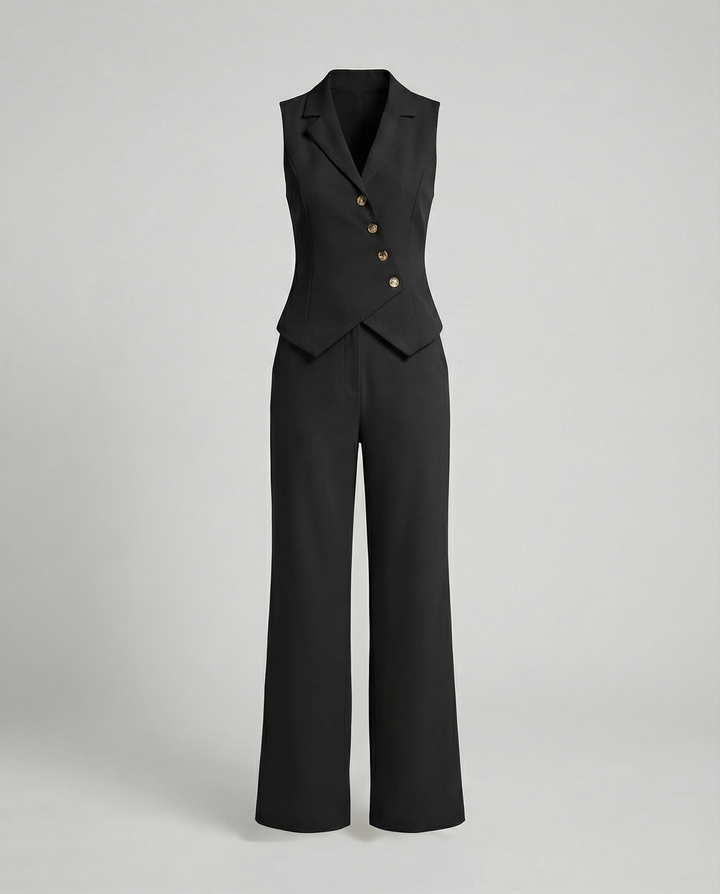 Echoarchiv | Elegantes Jumpsuit Satz für Jeden Anlass Damen Anzug