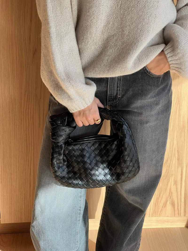 Elegante Gitterstruktur-Handtasche