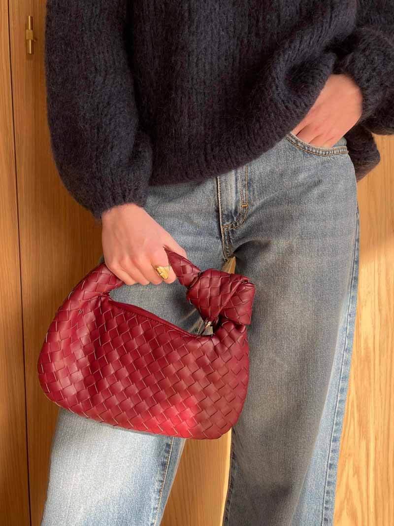 Elegante Gitterstruktur-Handtasche