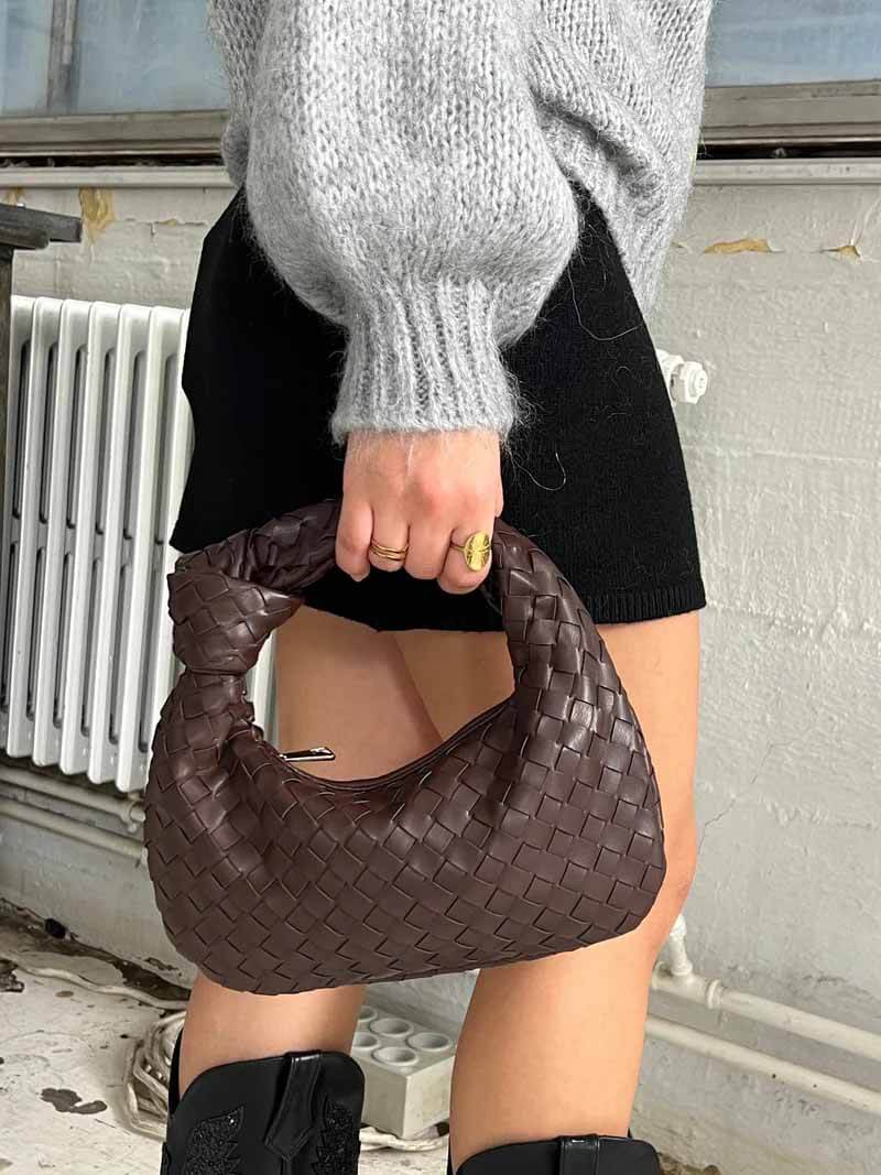 Elegante Gitterstruktur-Handtasche