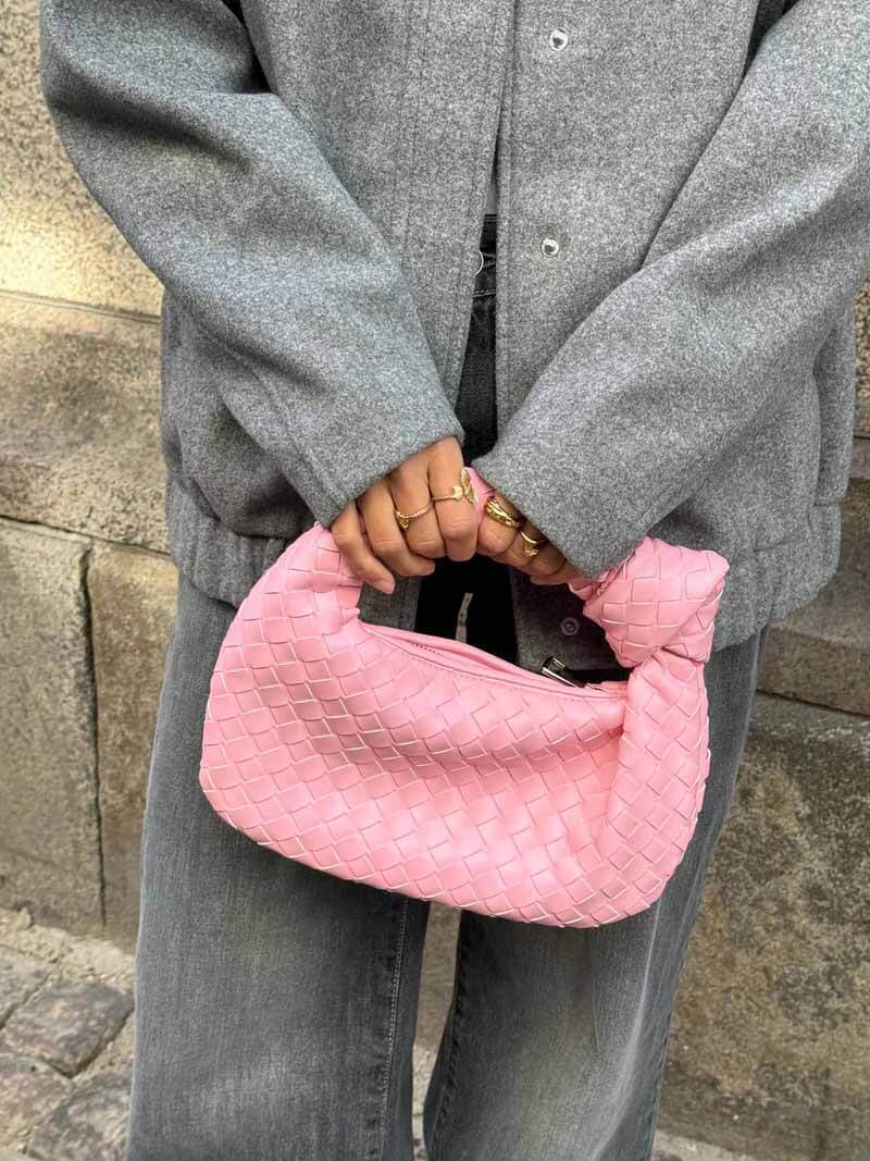 Elegante Gitterstruktur-Handtasche
