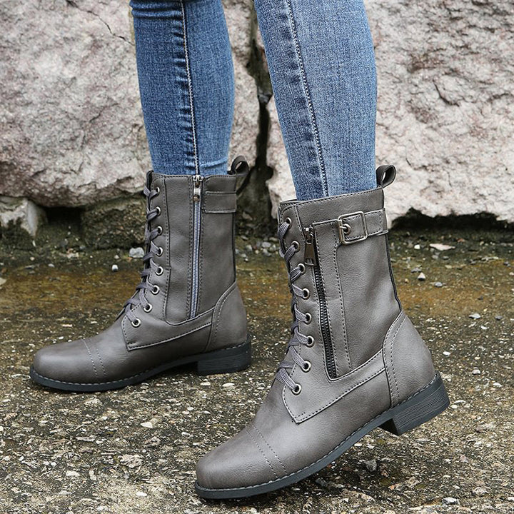 Echoarchiv | Orthopädische Stiefeletten mit seitlichem Reißverschluss