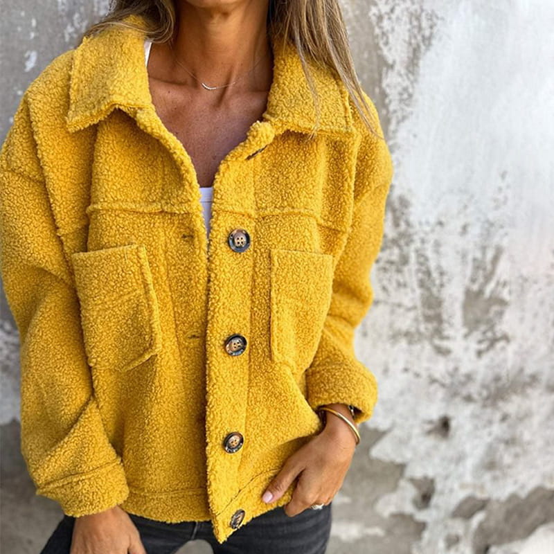 Echoarchiv | Kurze Warme Bouclé Jacke