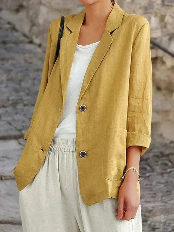 Eleganter Leinenblazer – Valéne