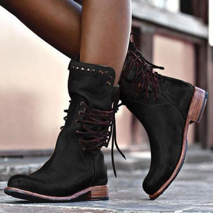 Echoarchiv | Stiefeletten Damen Schwarz Wasserdicht