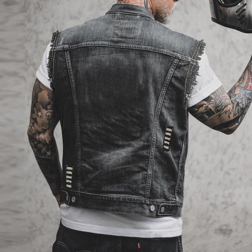 Echoarchiv | Denim Weste für Herren Lässig, Vielseitig & Komfortabel