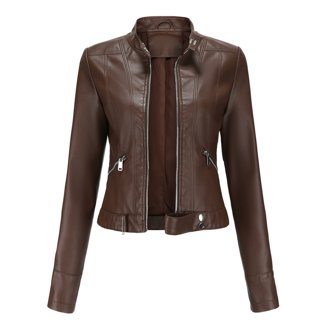 Echoarchiv | Stilvolle Damen Lederjacke Im Klassischen Design