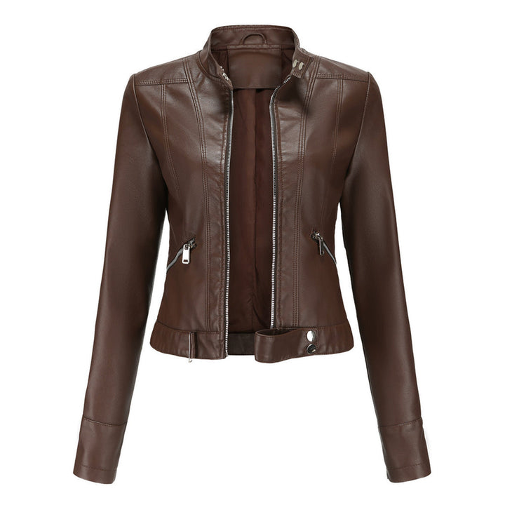 Echoarchiv | Stilvolle Damen Lederjacke Im Klassischen Design