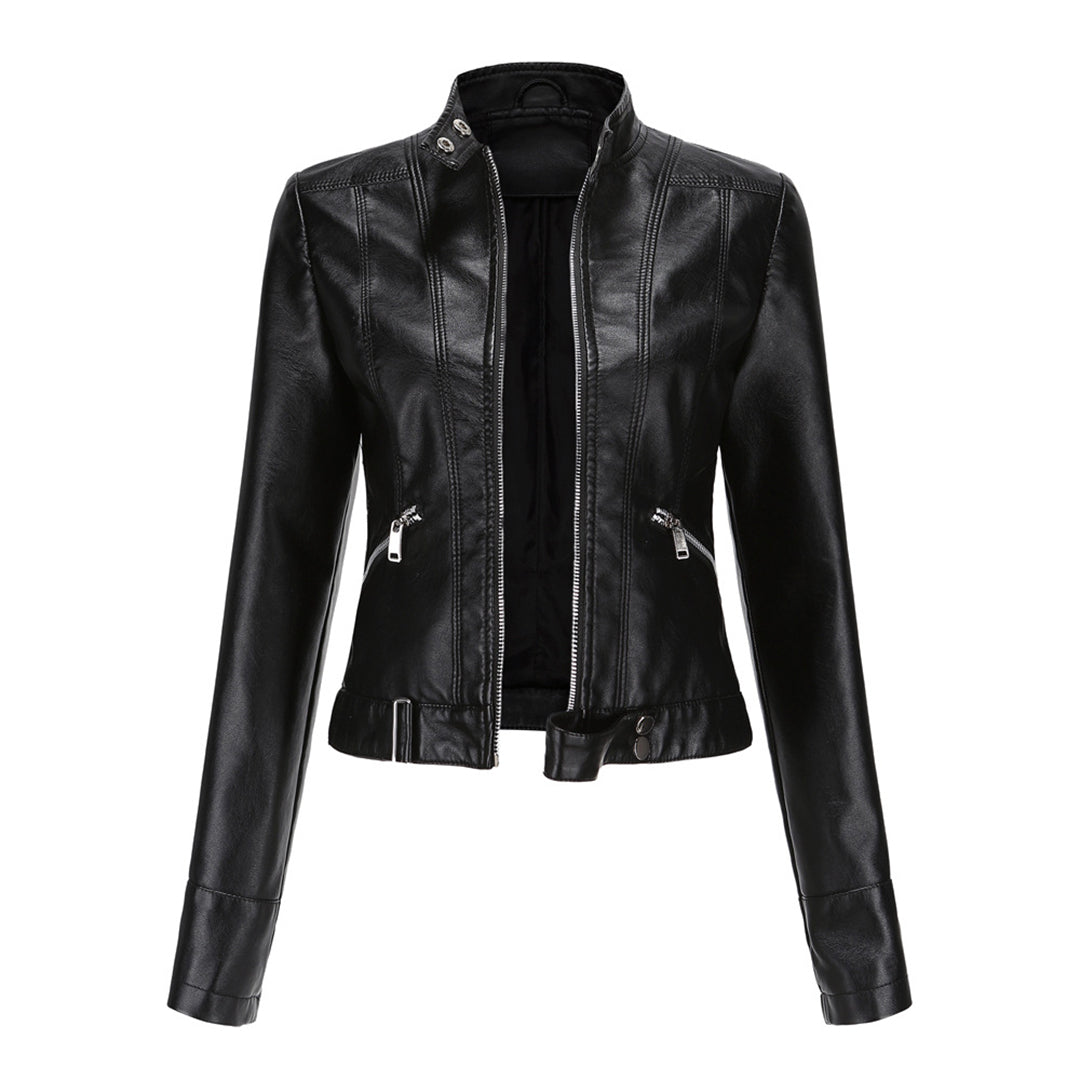 Echoarchiv | Stilvolle Damen Lederjacke Im Klassischen Design