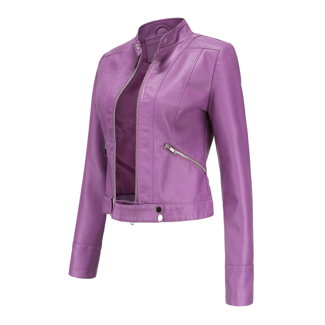 Echoarchiv | Stilvolle Damen Lederjacke Im Klassischen Design