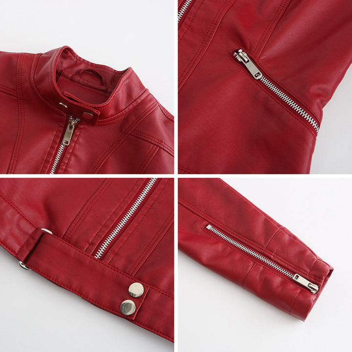 Echoarchiv | Stilvolle Damen Lederjacke Im Klassischen Design