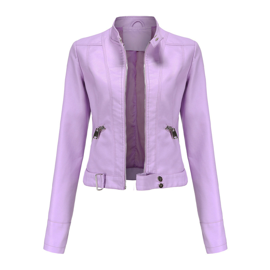 Echoarchiv | Stilvolle Damen Lederjacke Im Klassischen Design