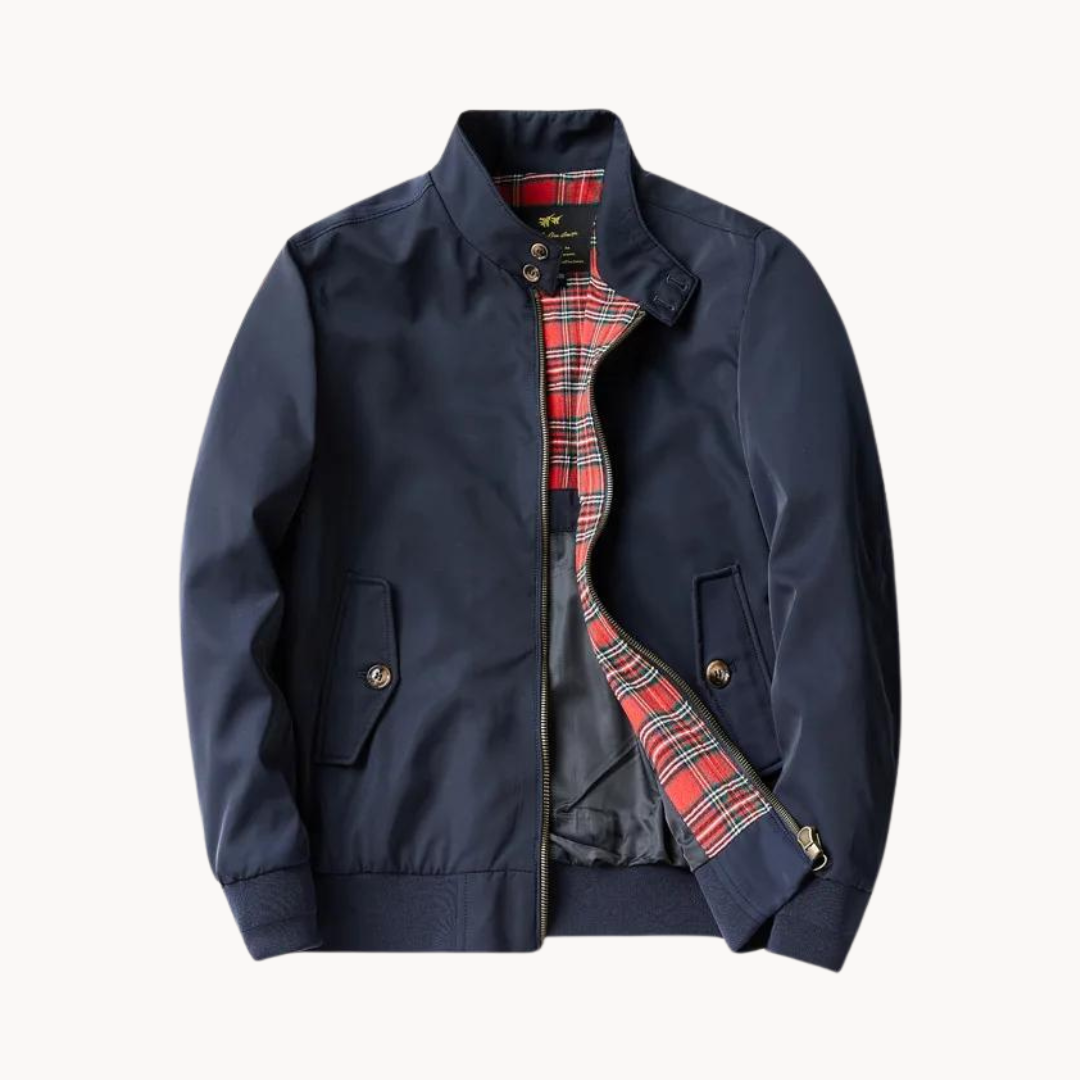 Echoarchiv | Herren Camden Heritage Harrington Jacke - Tartanmuster gefüttert
