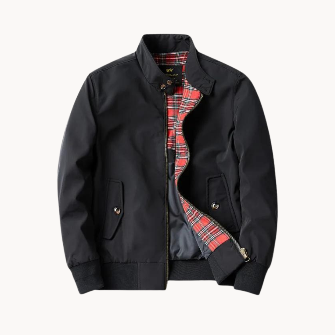 Echoarchiv | Herren Camden Heritage Harrington Jacke - Tartanmuster gefüttert