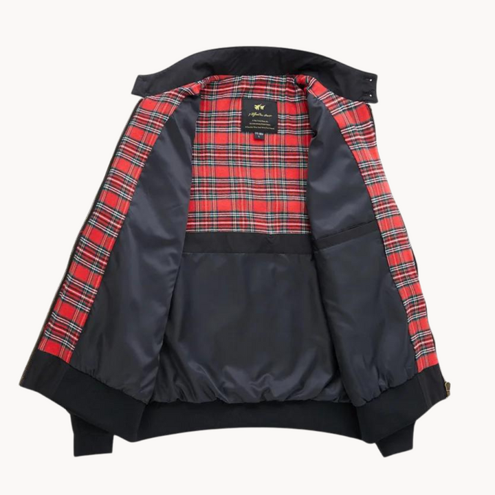 Echoarchiv | Herren Camden Heritage Harrington Jacke - Tartanmuster gefüttert