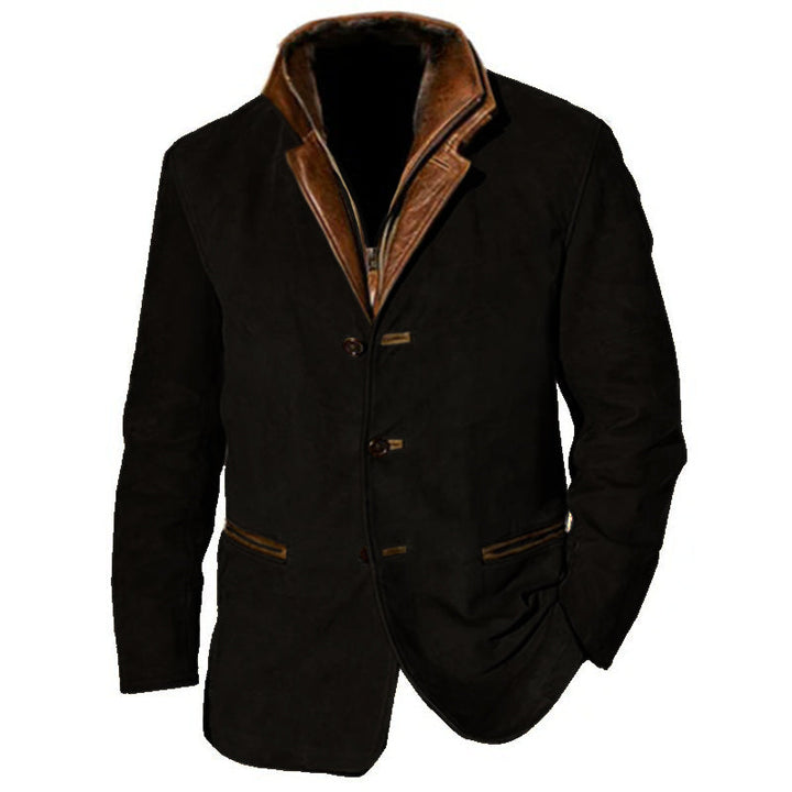 Echoarchiv | Vintage Vegan-lederjacke für Herren