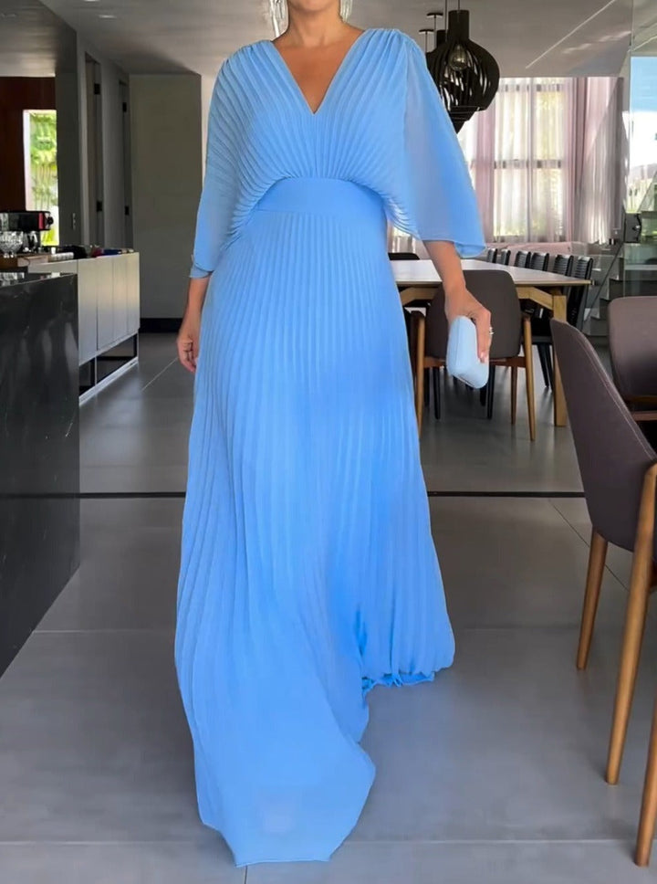 Echoarchiv | Maxi-Kleid mit Falten