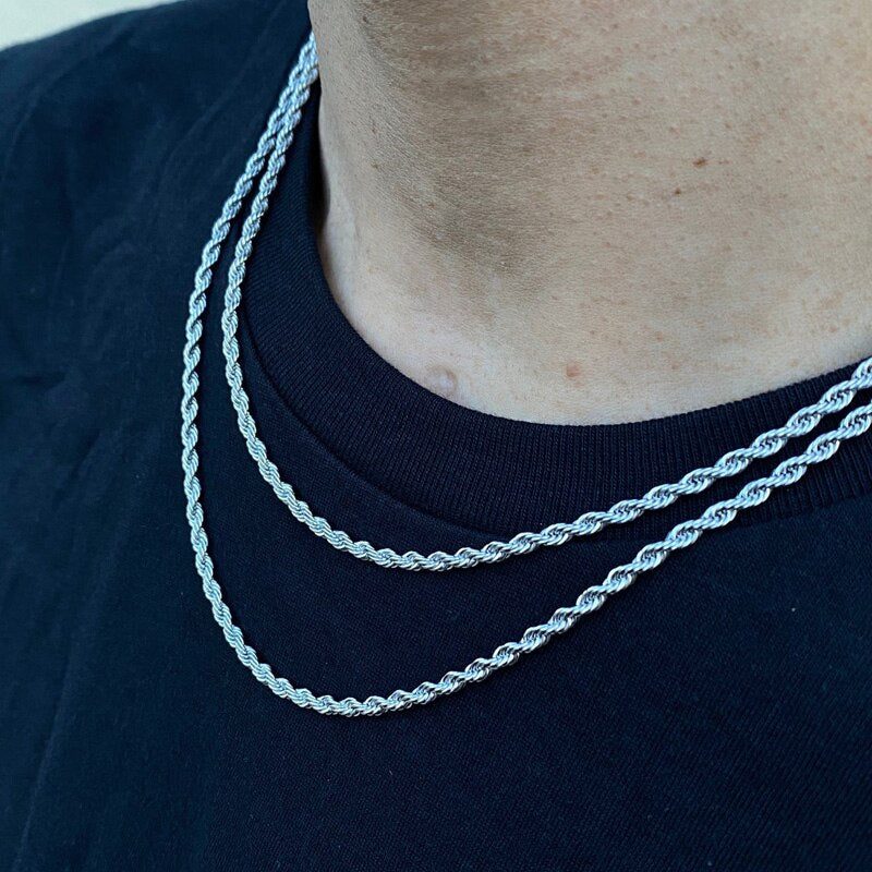 Stilvolle Herren-Halskette mit Kette – Valdoro