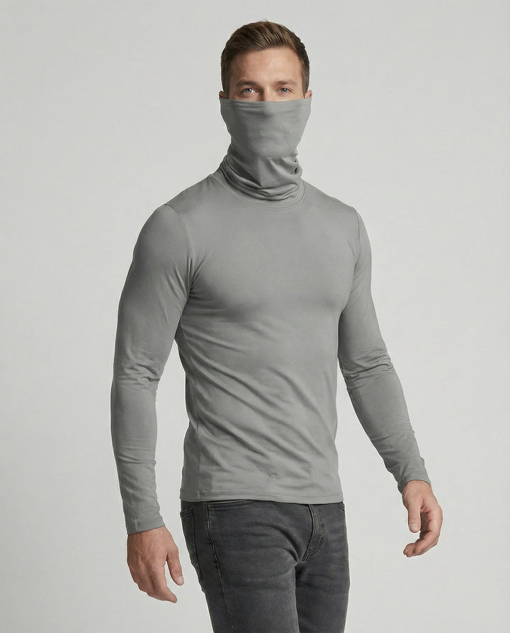 Herren Funktionsshirt mit hohem Kragen und innovativem Feuchtigkeitsmanagement Echoarchiv