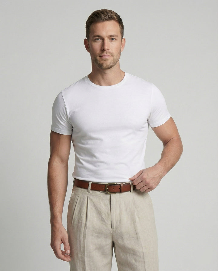 Herren elegante und bequeme Leinenhose Echoarchiv